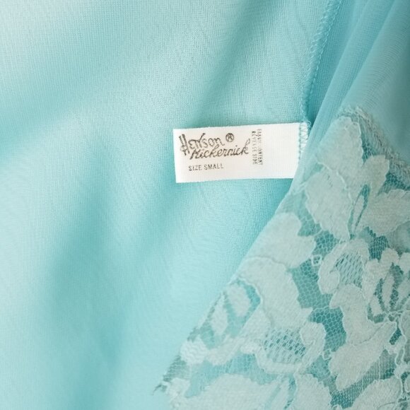 Vintage 1950's Beautiful Blue Peignoir Set Size Small Henson Kickernick - Picture 16 of 16